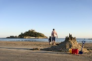 Marazion beach and St Michael's Mount